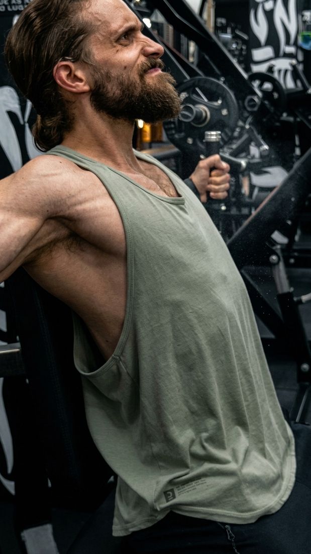 Luca Olivari in palestra